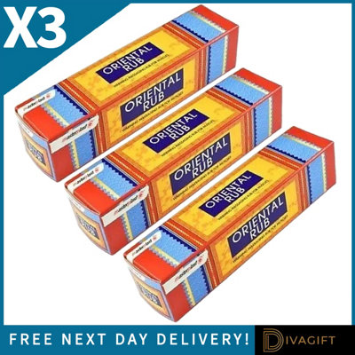 SuperGift.com 3 X Masterplast Oriental Rub 70G Aromatic Warming Massage Rub For MusclesRelaxationSports Recovery & Everyday Body Care from B&Q