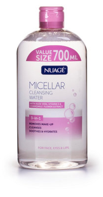SuperGift.com Nuage Micellar Water 700Ml Gentle Daily Cleansing  Makeup Removal from B&Q