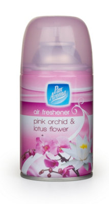 SuperGift.com Pan Aroma Pink Orchid & Lotus Flower Air Freshener Refill Spray 250Ml Floral Room Freshener For HomeOffice & Everyday Odour Cont from B&Q
