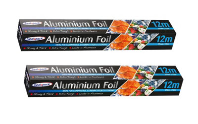 SuperGift.com 2 X Sealapack Aluminium Foil 290mm X 12M Strong Kitchen Foil For CookingBakingGrillingFood Storage & Wrapping from B&Q