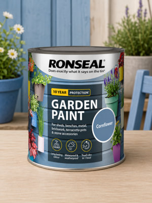 SuperGift.com Ronseal Garden Paint Cornflower 750Ml from B&Q