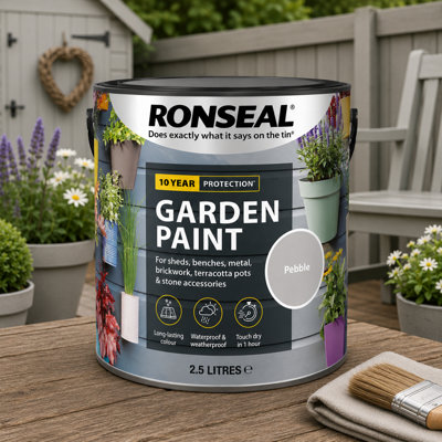 SuperGift.com Ronseal Garden Paint Pebble 2.5Lt from B&Q