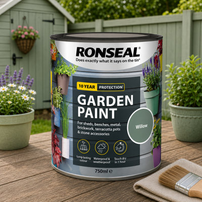SuperGift.com Ronseal Garden Paint Willow 750Ml from B&Q