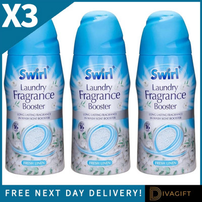 SuperGift.com 3 X Swirl Laundry Fragrance Booster Fresh Linen 350G Scent Booster Beads For Long-Lasting Fresh LaundryClothesBedding & Towels from B&Q