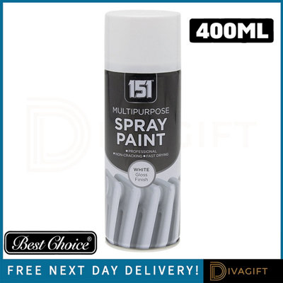 SuperGift.com 6 X 151 White Gloss  Paint 400Ml Multi-Surface  Paint For DiyRestorationDecorative Projects & Surface Finishing from B&Q