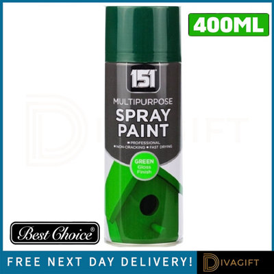 SuperGift.com 151 Green Gloss  Paint 400Ml Multi-Surface  Paint For DiyRestorationDecorative Projects & Surface Finishing from B&Q