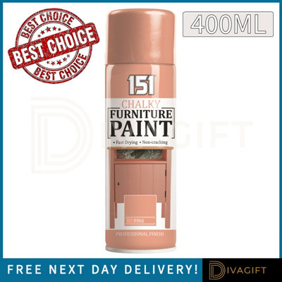 SuperGift.com Pf Chalk Finish Oriental Pink Paint 400Ml Chalk Effect  Paint For Furniture UpcyclingHome DécorCrafts & Decorativ from B&Q