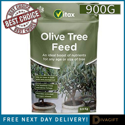 B&Q -  3 X Vitax Olive Tree Feed 900G Plant Food For Olive TreesMediterranean PlantsHealthy GrowthStrong Roots & Seasonal Plant Car
