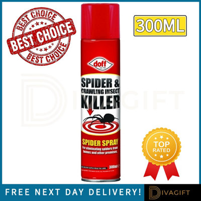 SuperGift.com Doff Spider & Crawling Insect Killer Spray 300Ml Ready-To-Use Pest Control For SpidersCrawling InsectsHomeGarage & H from B&Q
