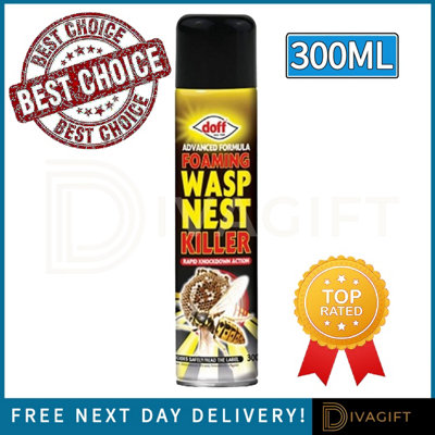 SuperGift.com Doff Wasp Nest Killer Spray 300Ml Ready-To-Use  For Wasp Nest TreatmentOutdoor Pest ControlGardenGarage & Household P from B&Q