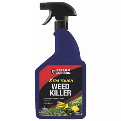 SuperGift.com Doff Spear & Jackson Xtra Tough Glyphosate Weed Killer Spray 1L Ready-To-Use Weed Control Treatment For PathsPatiosDriveways, from B&Q
