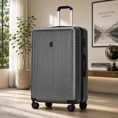 SuperGift.com Grey Hard Shell Expandable Suitcase 28" With Tsa Lock from B&Q