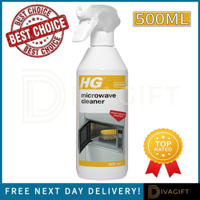 SuperGift.com Hg Microwave Cleaner Spray Grease & Food Residue Remover 500Ml from B&Q