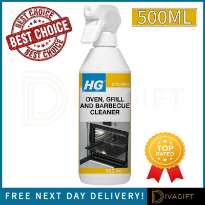 SuperGift.com 3 X Hg OvenGrill & Barbecue Cleaner Spray Burnt Grease & Carbon Remover 500Ml from B&Q