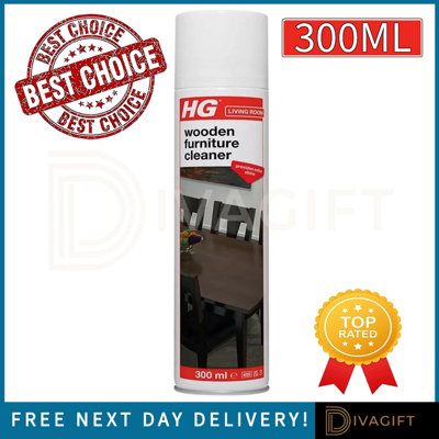 SuperGift.com Hg Wooden Furniture Cleaner Wood Surface Care & Maintenance Liquid 300Ml from B&Q