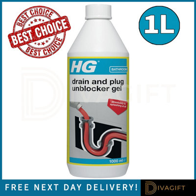 SuperGift.com 2X Hg Drain & Plug Unblocker Gel Liquid 1L from B&Q