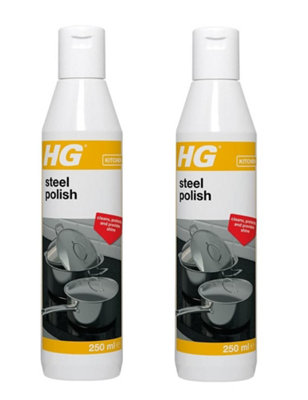 SuperGift.com 2X Hg Steel Polish Liquid Stainless Steel Cleaner & Shine Restorer 250Ml from B&Q