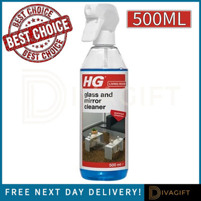 SuperGift.com 5X Hg Glass & Mirror Cleaner Spray Streak-Free Window & Mirror Cleaning Solution 500Ml from B&Q