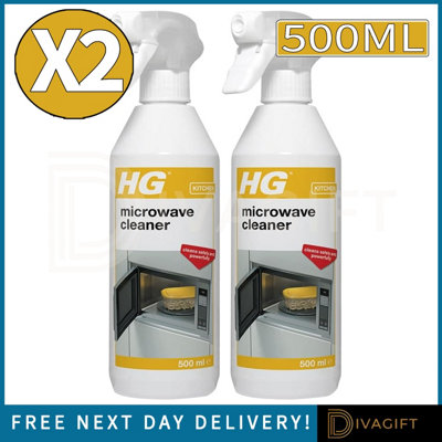SuperGift.com 2X Hg Microwave Cleaner Spray Grease & Food Residue Remover 500Ml from B&Q