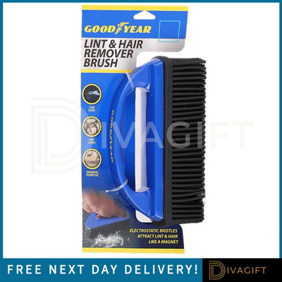 B&Q -  Goodyear Lint Remover Brush Reusable Fabric & Pet Hair Removal Brush For Clothing & Upholstery