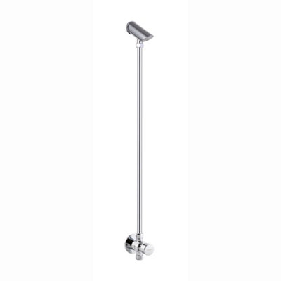 Enki Vision Chrome Bathroom Brass Non-Concussive Exposed Time Adjustable Shower Set W/ Valve Tap Riser Rail & Anti-Vandal Head from B&Q
