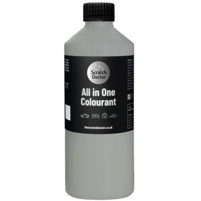 The Scratch Doctor Scratch Doctor All In One Leather ColourantLeather DyeLeather Paint 1000Ml Light Grey from B&Q