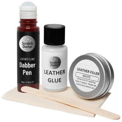The Scratch Doctor Scratch Doctor Compact Leather Repair Kit For Small RepairsRipsTears And Holes Bordeaux from B&Q