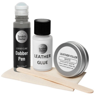 The Scratch Doctor Scratch Doctor Compact Leather Repair Kit For Small RepairsRipsTears And Holes Grey from B&Q
