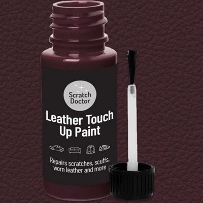 B&Q -  Leather Touch Up Paint Leather DyeLeather Paint With Brush 15Ml Bordeaux