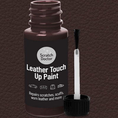 B&Q -  Leather Touch Up Paint Leather DyeLeather Paint With Brush 15Ml Maroon