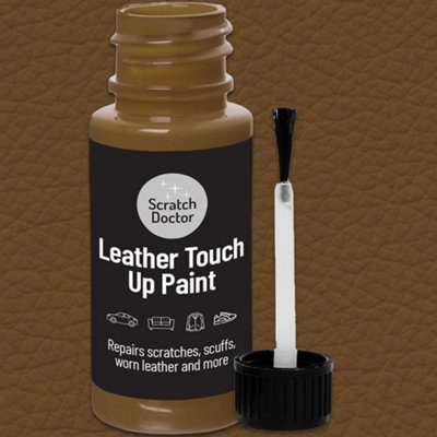B&Q -  Leather Touch Up Paint Leather DyeLeather Paint With Brush 15Ml Camel