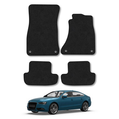 Car Mat Co Audi A5 2006-2016 (Coupe  Cabriolet) Car Mats Black Carpet Tailored  Easy Clean from B&Q