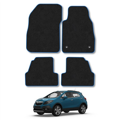Car Mat Co Vauxhall Mokka 2012-2019 Car Mats Blue Trim Carpet Tailored  Easy Clean Clips from B&Q