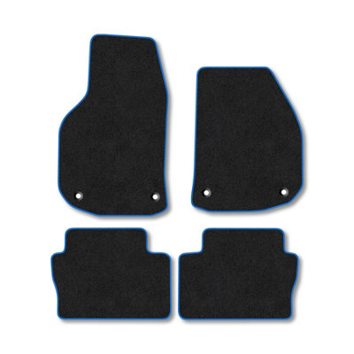 Car Mat Co Vauxhall Zafira B 2006-2014 Car Mats Blue Trim Carpet Tailored Fit Easy Clean from B&Q