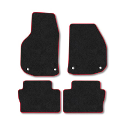 Car Mat Co Vauxhall Zafira B 2006-2014 Car Mats Red Trim Carpet Tailored Fit Easy Clean from B&Q