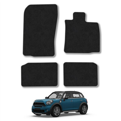 Car Mat Co Mini Countryman 2010-2016 (R60) Car Mats Grey Trim Carpet Tailored  Easy Clean from B&Q