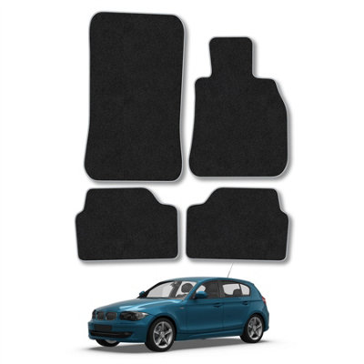Car Mat Co Bmw 1 Series 2004-2011 (E87) Car Mats Grey Trim Carpet Tailored Fit Easy Clean