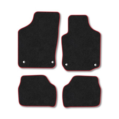 Car Mat Co Vauxhall Corsa C 2000-2006 Car Mats Red Trim Carpet Tailored Fit Easy Clean from B&Q