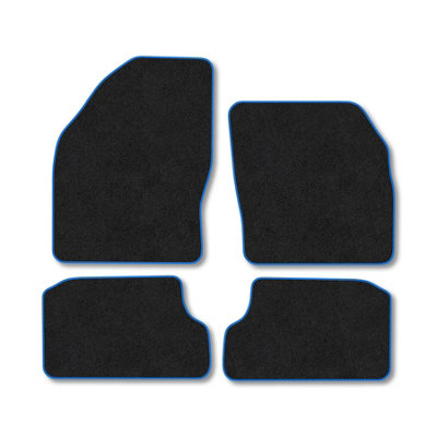 Car Mat Co Ford Focus 2005-2011 (Mk2) Car Mats Blue Trim Carpet Tailored Fit Easy Clean from B&Q