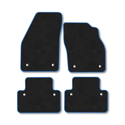Car Mat Co Volvo V50 2004-2012 (Manual) Car Mats Blue Trim Carpet Tailored Fit Easy Clean from B&Q