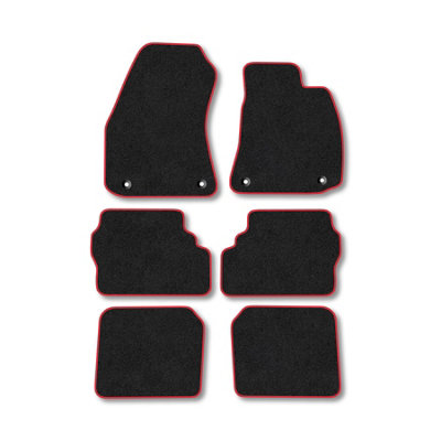 Car Mat Co Vauxhall Zafira A 1998-2005 Car Mats Red Trim Carpet Tailored Fit Easy Clean from B&Q