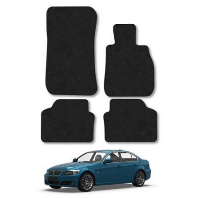 Car Mat Co Bmw 3 Series 2005-2013 (E90/e91) Car Mats Black Carpet Tailored Fit Easy Clean