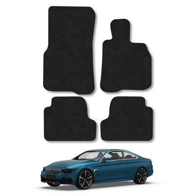 Car Mat Co Bmw 4 Series 2013-2020 (F32) (Coupe) Car Mats Black Carpet Tailored  Easy Clean from B&Q