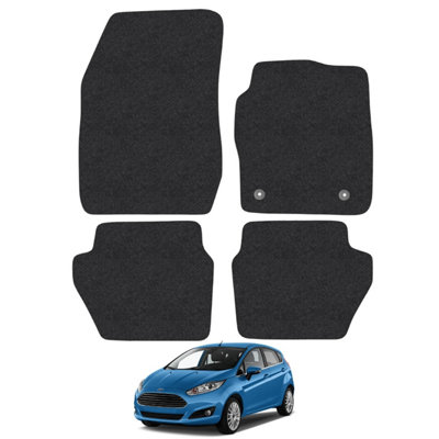 Car Mat Co Fits Ford Fiesta 2011-17 Mk7 Tailored Fit Car Mats Carpet Floor Mat Set 4pcs