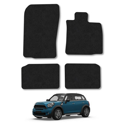 Car Mat Co Mini Countryman 2010-2016 (R60) Car Mats Black Carpet Tailored Fit Easy Clean from B&Q