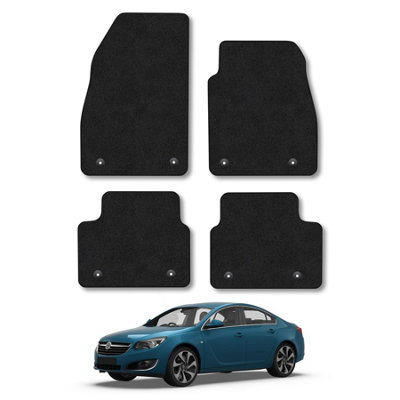 Car Mat Co Vauxhall Insignia 2013-2017 Car Mats Black Carpet Tailored  Easy Clean Clips from B&Q