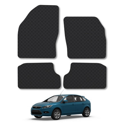 Car Mat Co Ford Focus (2005-2011) (Mk2) Rubber Car Mats Heavy-Duty Tailored Fit from B&Q