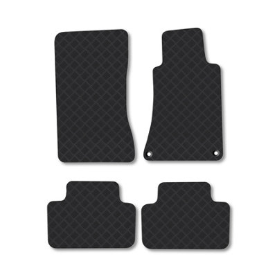 Car Mat Co Mercedes C-Class 2000-2007 (W203) (Saloon  Estate) Rubber Car Mats Heavy-Duty from B&Q
