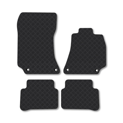 Car Mat Co Mercedes E-Class 2013-2016 (W212) (Saloon  Estate) Rubber Car Mats Heavy-Duty from B&Q