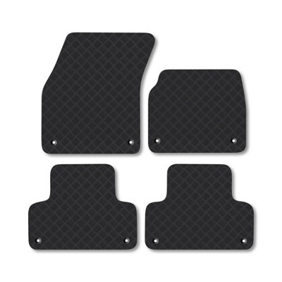 Car Mat Co Range Rover Evoque (2011-2013) Rubber Car Mats Heavy-Duty Tailored Fit from B&Q